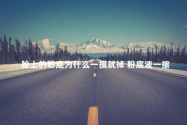 脸上的粉底为什么一摸就掉 粉底液一擦就掉正常吗